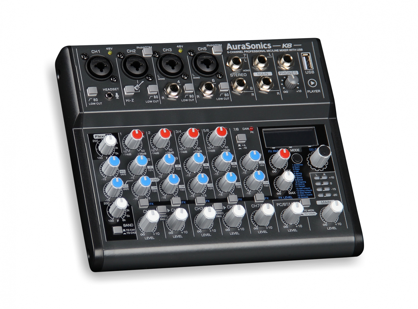 AuraSonics K8 компактный микшерный пульт в Оренбурге
