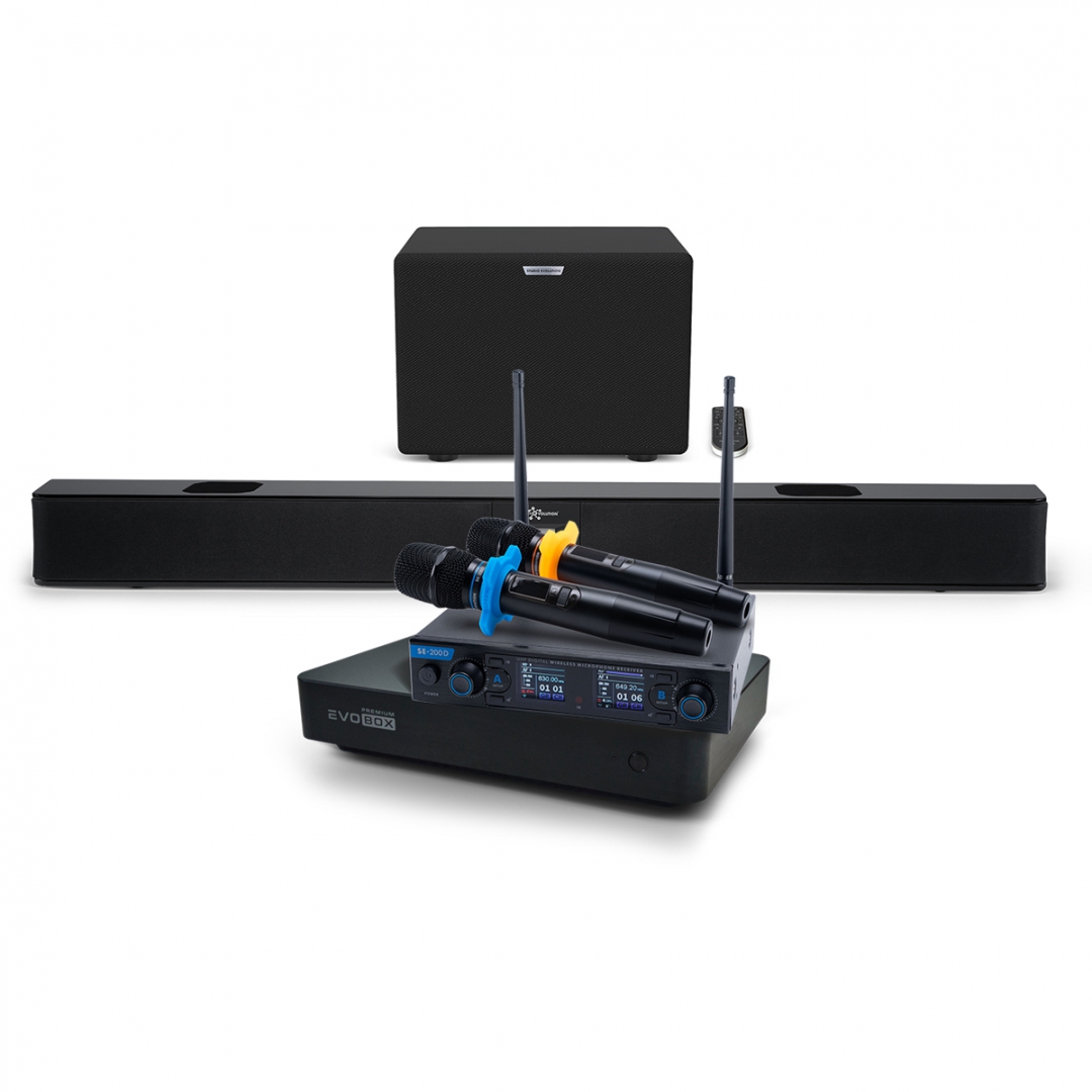 Hi-End караоке-система EVOBOX Premium + EvoSoundBar (саундбар с караоке) в Оренбурге