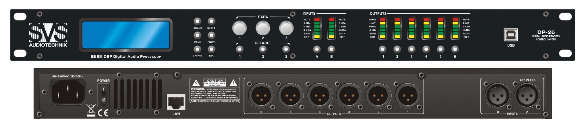 SVS Audiotechnik DP-26 Цифровой процессор: 2 входа 6 выходов в Оренбурге
