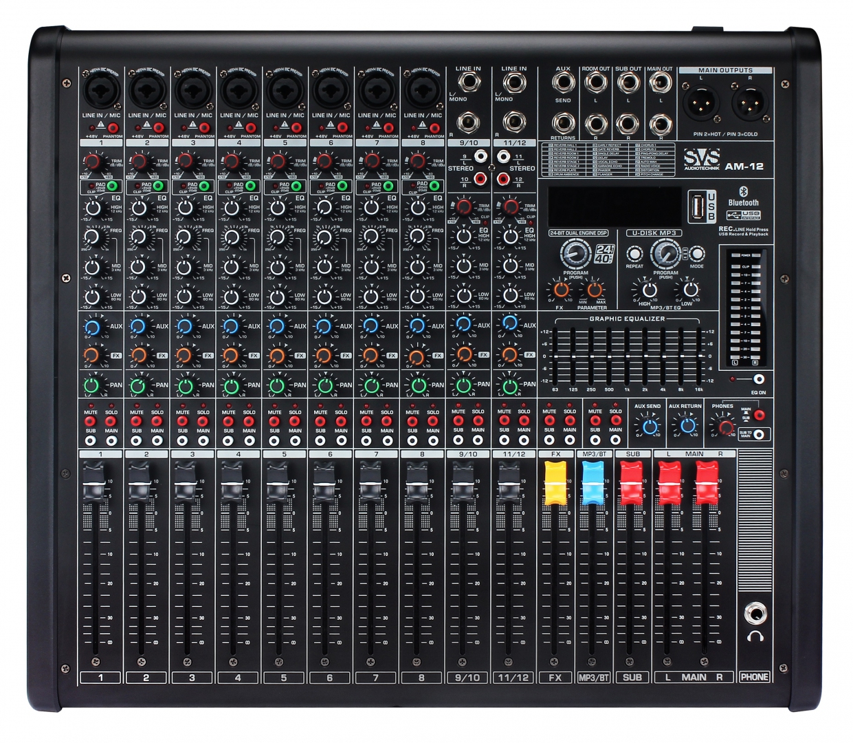 SVS Audiotechnik mixers AM-12 Микшерный пульт аналоговый, 12-канальный в Оренбурге