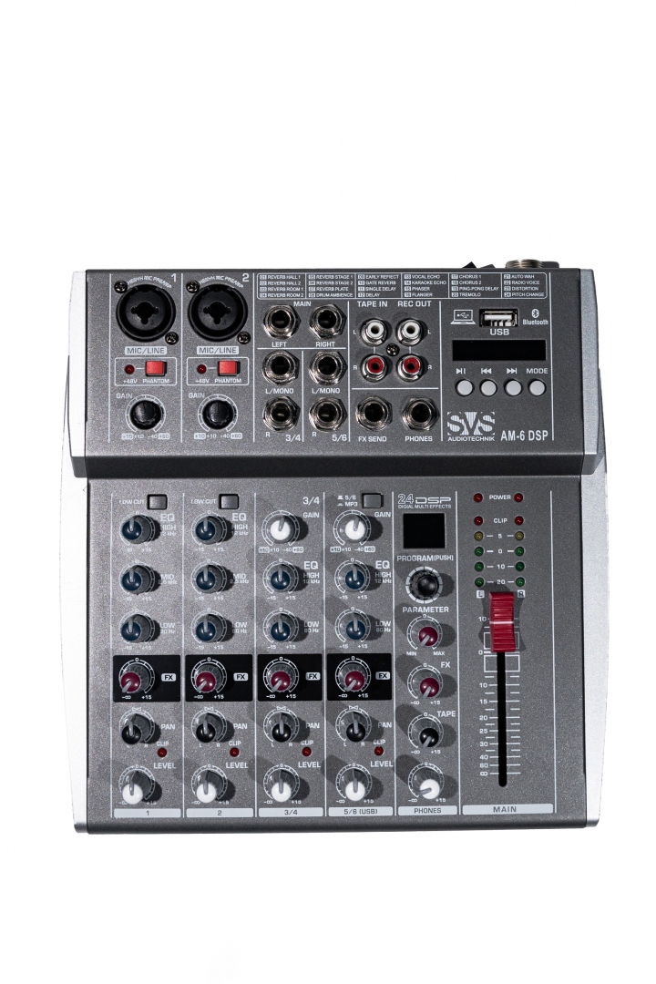 SVS Audiotechnik mixers AM-6 DSP Микшерный пульт аналоговый, 6-канальный SVS Audiotechnik mixers в Оренбурге